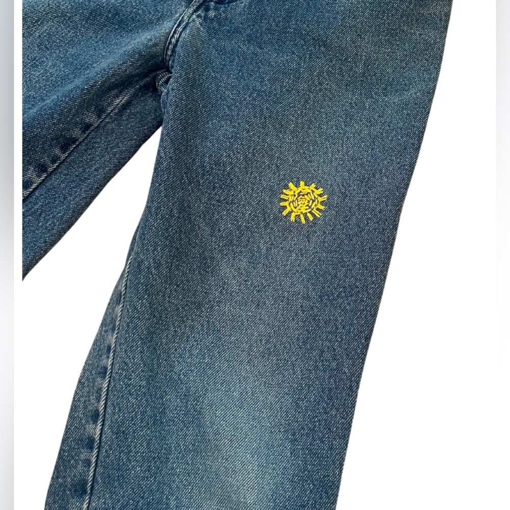 Vintage BONGO High Waist Straight Jeans | W25 x L25 (Vntg 7) | Medium Blue - Picture 3 of 7